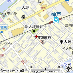 愛知県田原市神戸町新大坪132-1周辺の地図