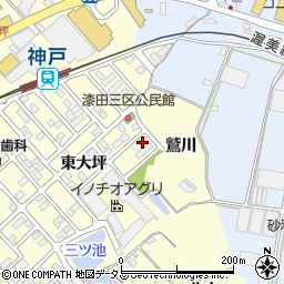 愛知県田原市神戸町東大坪54周辺の地図