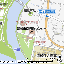 浜松市役所　南区役所夜間受付周辺の地図