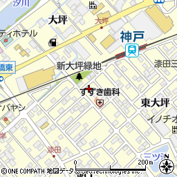 愛知県田原市神戸町新大坪132-4周辺の地図