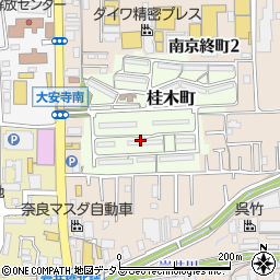 奈良県奈良市桂木町周辺の地図