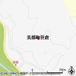 島根県益田市美都町笹倉周辺の地図