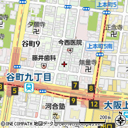 大阪府大阪市中央区東平周辺の地図