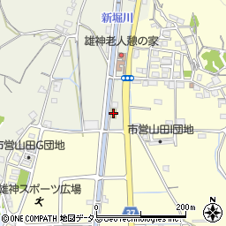 ローソン岡山富崎店周辺の地図