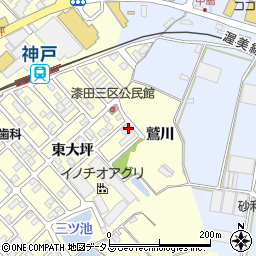 愛知県田原市神戸町東大坪54-2周辺の地図