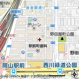 株式会社ジェイアール西日本コミュニケーションズ岡山支店周辺の地図