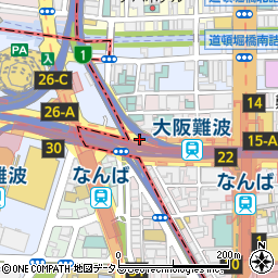 アフラック保険相談ショップ　保険ほっとラインなんばウォーク店周辺の地図