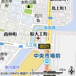 兵庫県神戸市兵庫区船大工町周辺の地図