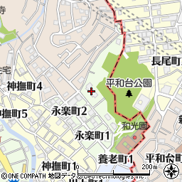 兵庫県神戸市須磨区永楽町3丁目周辺の地図