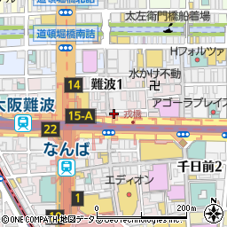 チュチュアンナ　戎橋店周辺の地図