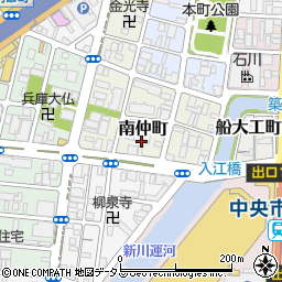 兵庫県神戸市兵庫区南仲町1周辺の地図