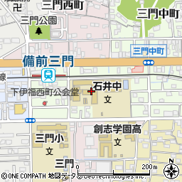 岡山県岡山市北区下伊福上町周辺の地図