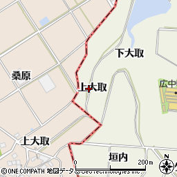 愛知県豊橋市杉山町（上大取）周辺の地図