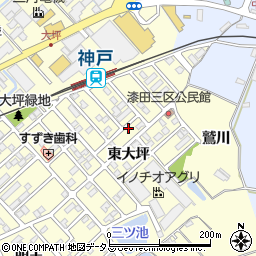 愛知県田原市神戸町新大坪181周辺の地図