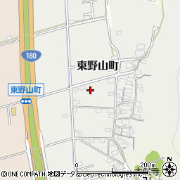 岡山県岡山市北区東野山町周辺の地図