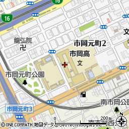 大阪府立市岡高等学校周辺の地図