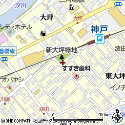 愛知県田原市神戸町新大坪130周辺の地図