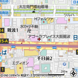 うまとり なんば千日前店周辺の地図