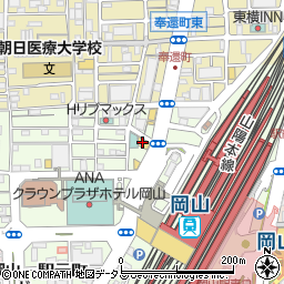 隠れ家個室居酒屋 政宗 ーMasamuneー 岡山駅前店周辺の地図