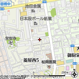 宗教法人世界救世教　主之光教団・東大阪教会周辺の地図