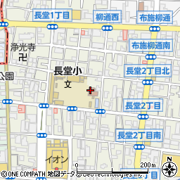 東大阪市立公民館・集会場長堂公民分館周辺の地図