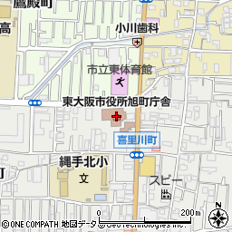 東大阪市　東保健センター周辺の地図