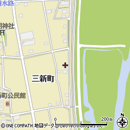 静岡県浜松市中央区三新町88周辺の地図
