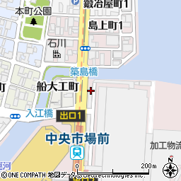 中村水産株式会社　第一売場周辺の地図