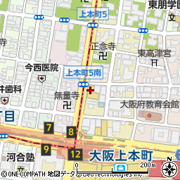 一文字　上本町店周辺の地図