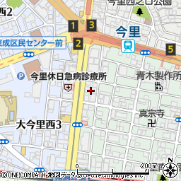カレーハウスＣｏＣｏ壱番屋東成区大今里店周辺の地図