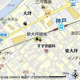 愛知県田原市神戸町新大坪129周辺の地図
