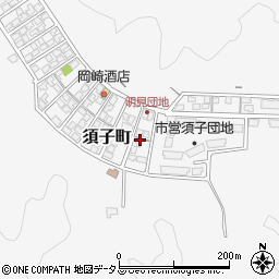 島根県益田市須子町58周辺の地図