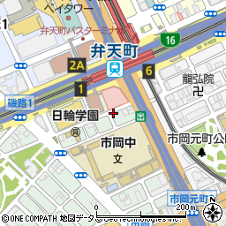 阪神調剤薬局　弁天町店周辺の地図