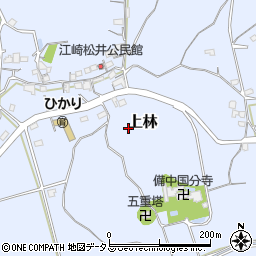岡山県総社市上林周辺の地図