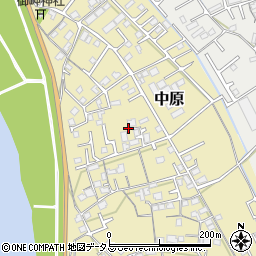 岡山県総社市中原882-3周辺の地図