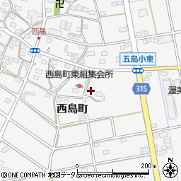 静岡県浜松市中央区西島町504周辺の地図
