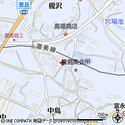 愛知県田原市豊島町中島周辺の地図