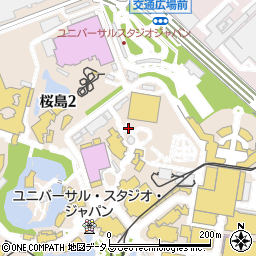 ユニバーサル・スタジオ・ジャパン周辺の地図