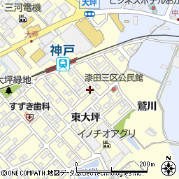 愛知県田原市神戸町新大坪212周辺の地図