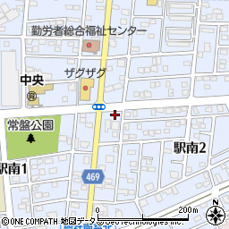 岡山県総社市駅南周辺の地図