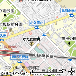 太陽生命保険明石支社周辺の地図