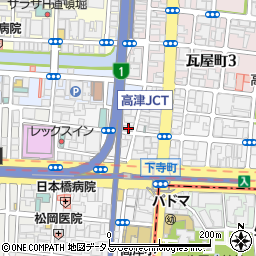 大阪府大阪市中央区高津2丁目2-6周辺の地図