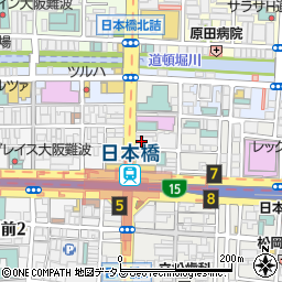セブンイレブン大阪日本橋駅東店周辺の地図