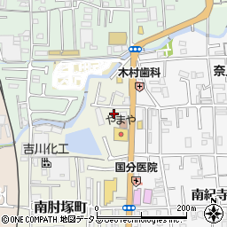 奈良県奈良市南肘塚町206周辺の地図