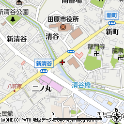 日本生命保険田原営業所周辺の地図