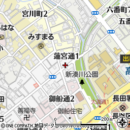 〒653-0831 兵庫県神戸市長田区蓮宮通の地図