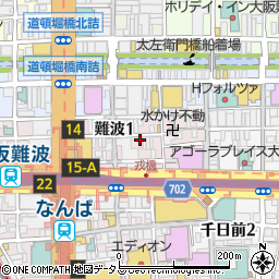 加寿屋 法善寺 かすうどん周辺の地図