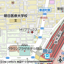 ガッツレンタカー岡山駅西口店周辺の地図