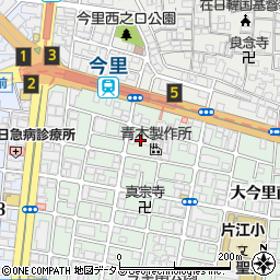 ブランズ大今里南周辺の地図