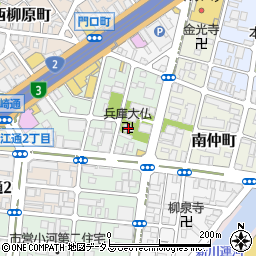 兵庫大仏周辺の地図
